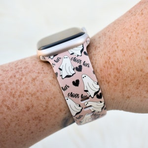 Ghost Him Anti Valentines Silicone Watch Band compatible with Apple Watch