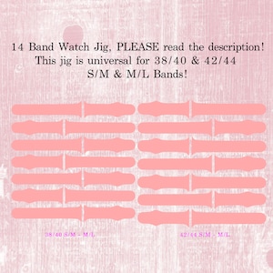 14 Band Watch Jig SVG for Holding Watch Band in Laser