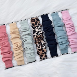 Scrunchie-horlogebandje voor Apple Watch