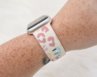 Pastel Easter Leopard Silicone Watch Band Compatible With | Etsy Israel