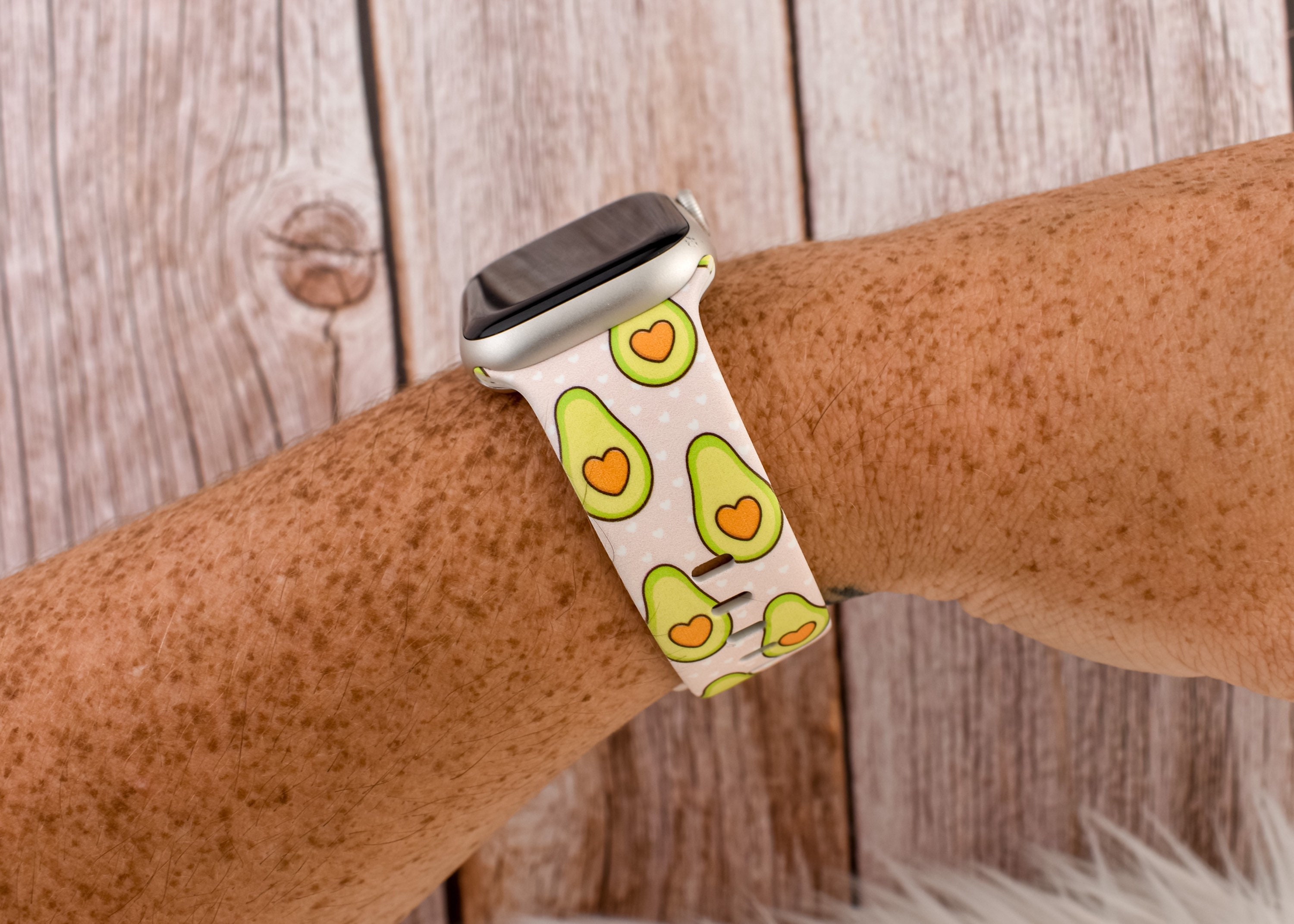 Downtown 2.0 Ivory Gray Apple Watch Band – Strawberry Avocados