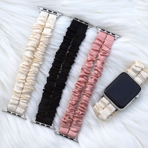 Dubbele scrunchie-horlogeband voor Apple Watch