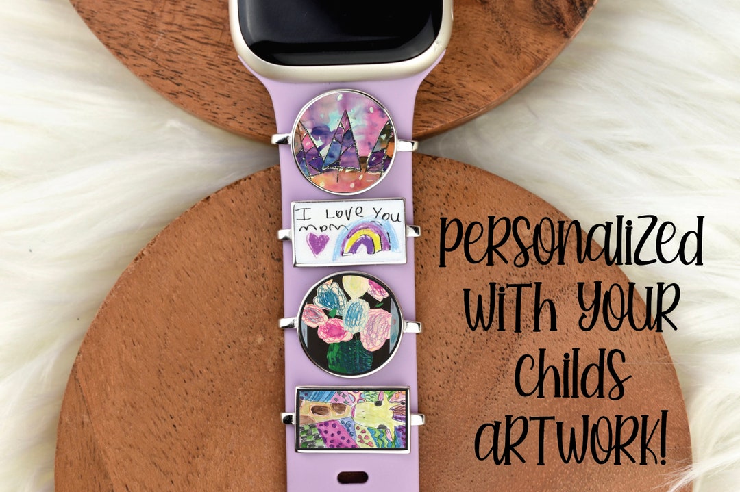 Personalized Artwork Charm Compatible With Apple Fitbit Samsung Garmin