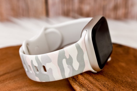 Pink camo apple watch band sales
