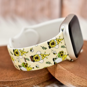 Sunflower Gnomes Silicone Watch Band compatible with Apple Watch
