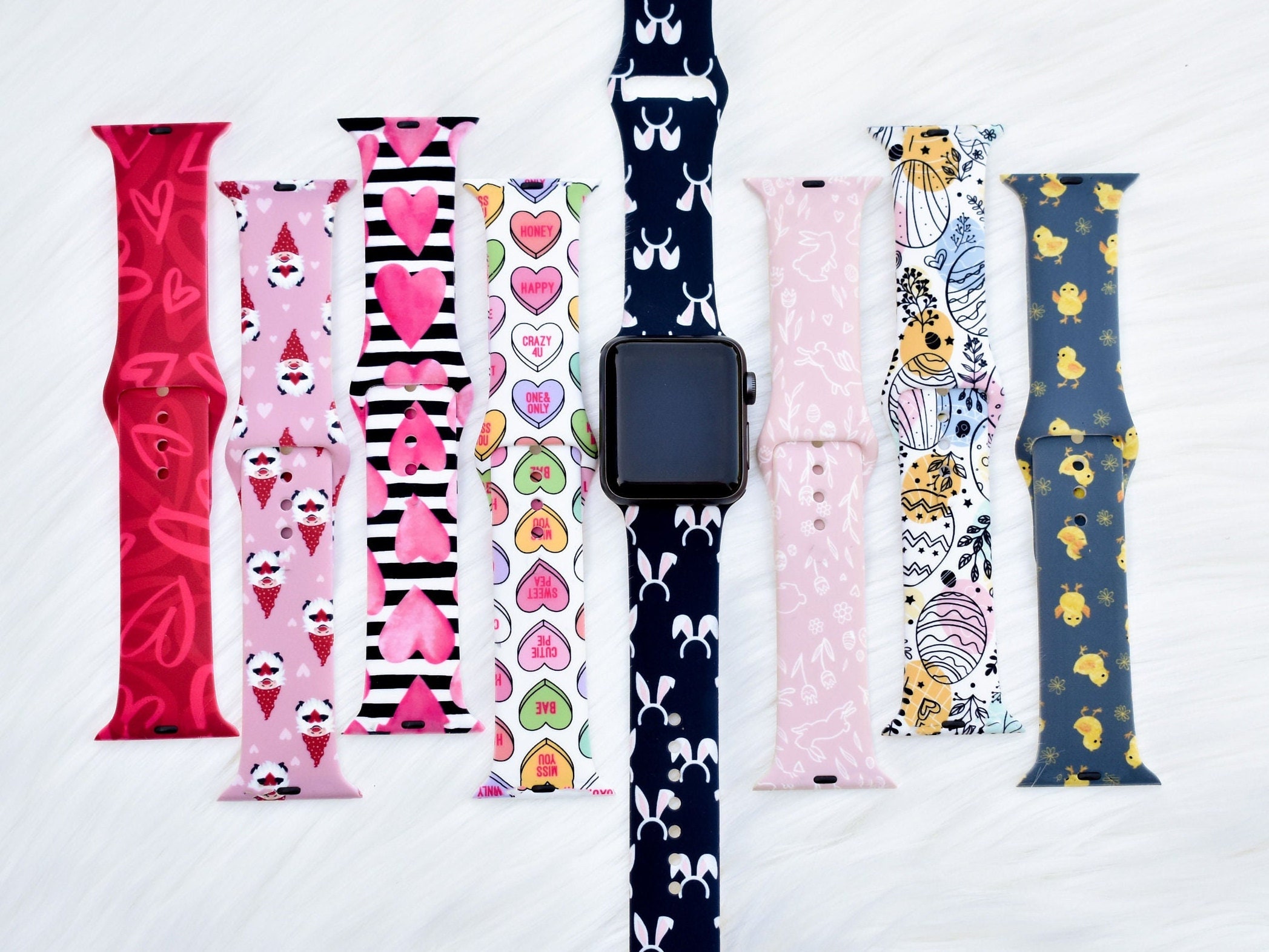 Valentines Collection Silicone Watch Band for Apple Watch