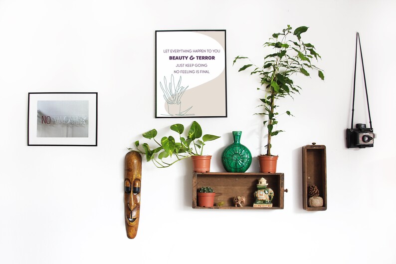 Let Everything Happen to You Poem by Rainer Maria Rilke Simple with Aloe