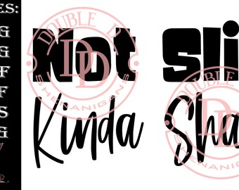 No Slim Kinda Shady SVG, PDF, eps, JPG, PnG Dxf Cutting archivos