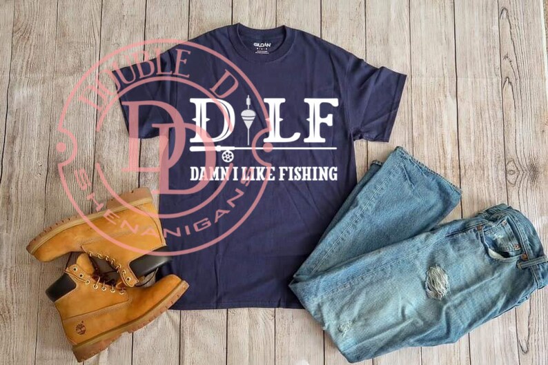 DILF Dude I Love Fishing & DILF Damn I Love Fishing SVG ...