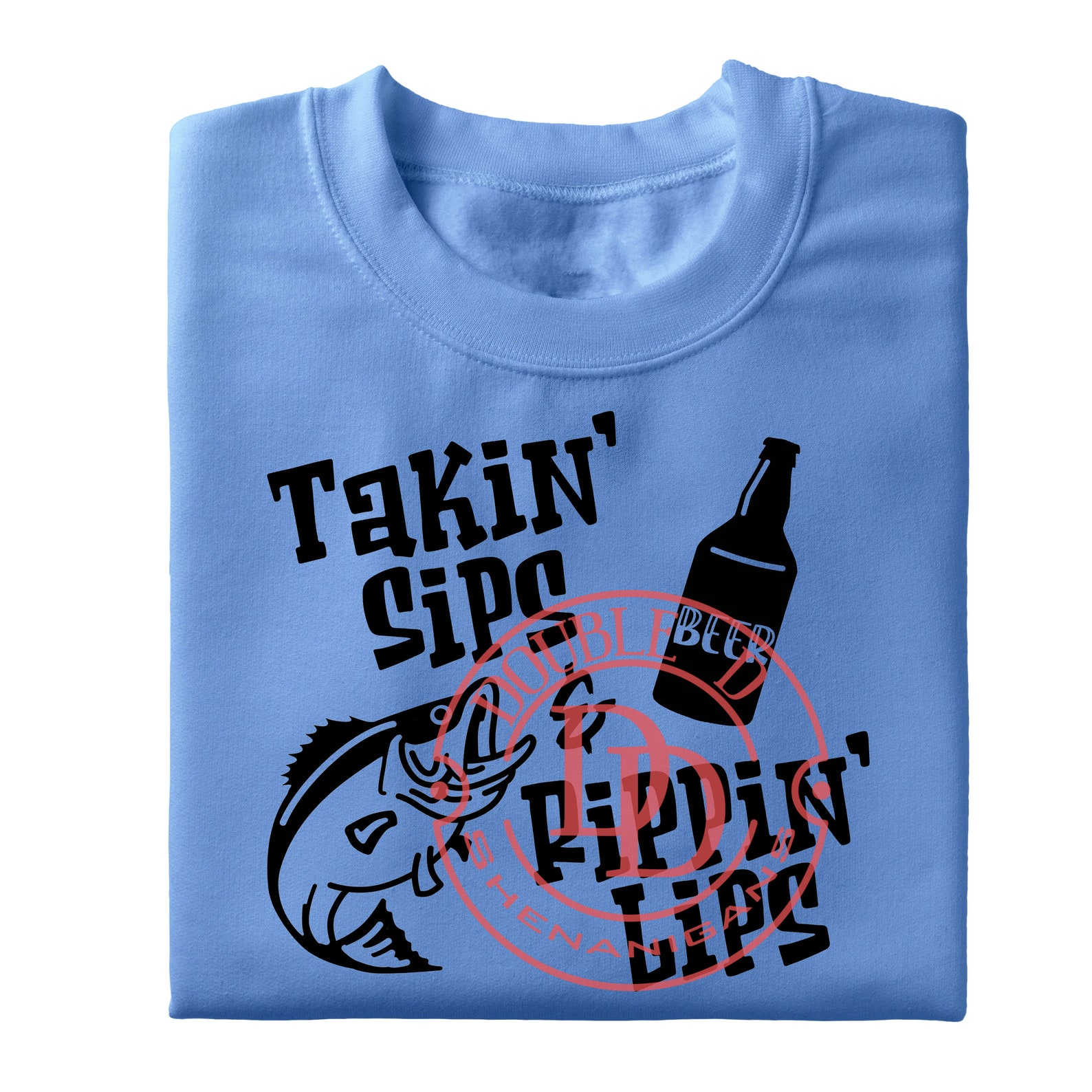 Takin' Sips & Rippin' Lips Fishing Father's Day | Etsy