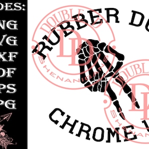 Rubber Down Chrome Up Biker Motorcycle SVG, PDF, PNG, Eps, Dfx, Jpg Archivos de corte para tallado de silueta cricut