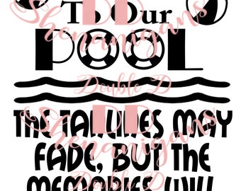 Wecome to our pool Paint Bucket SVG.  Digital download includes SVG, pdf, PNG, and dxf files