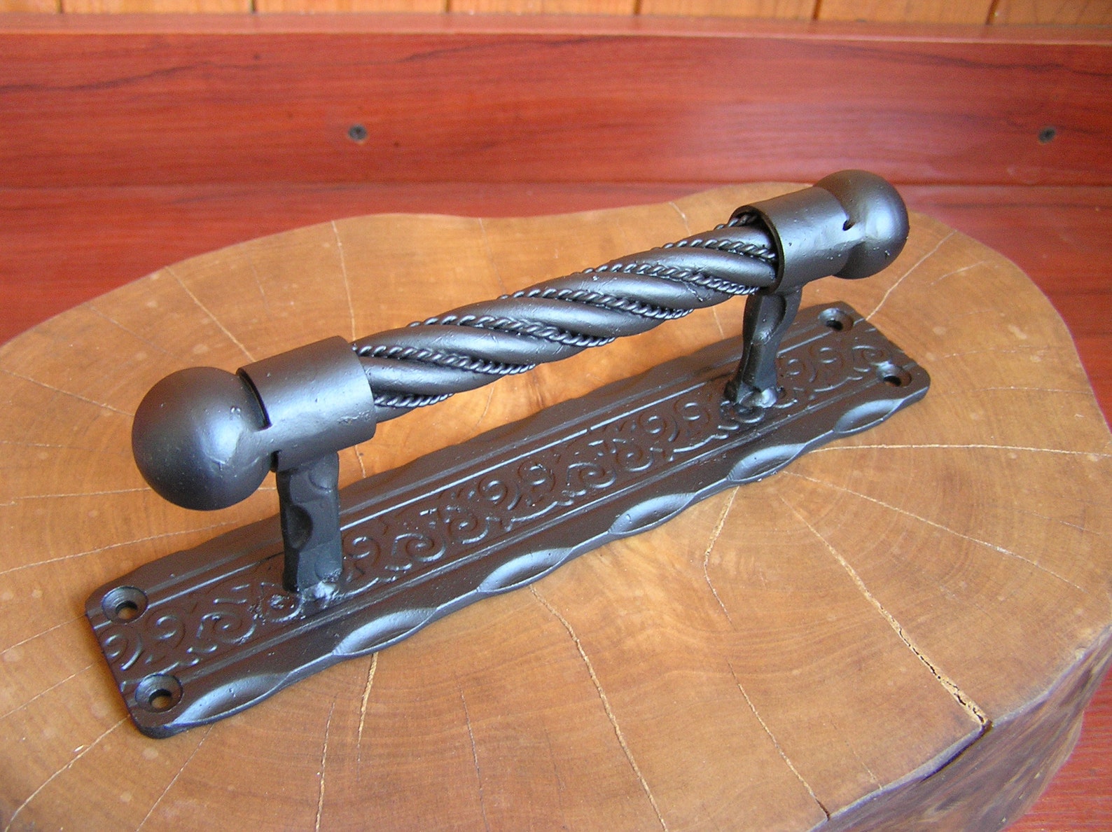 Door pull handle plate Steel door handles Doorknob plate Etsy