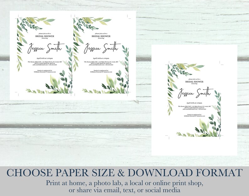 Instant Download We Do Redo Boho Greenery Eucalyptus 5x7 Template Editable DIY Invite Print At Home Postponed Wedding Save the Date