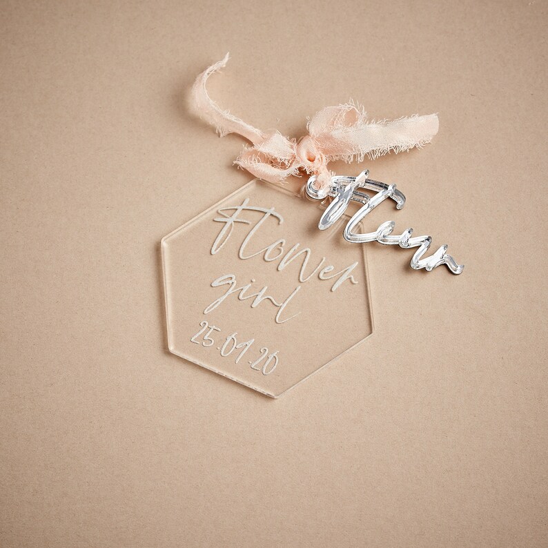 Personalised Wedding Hanger Charms