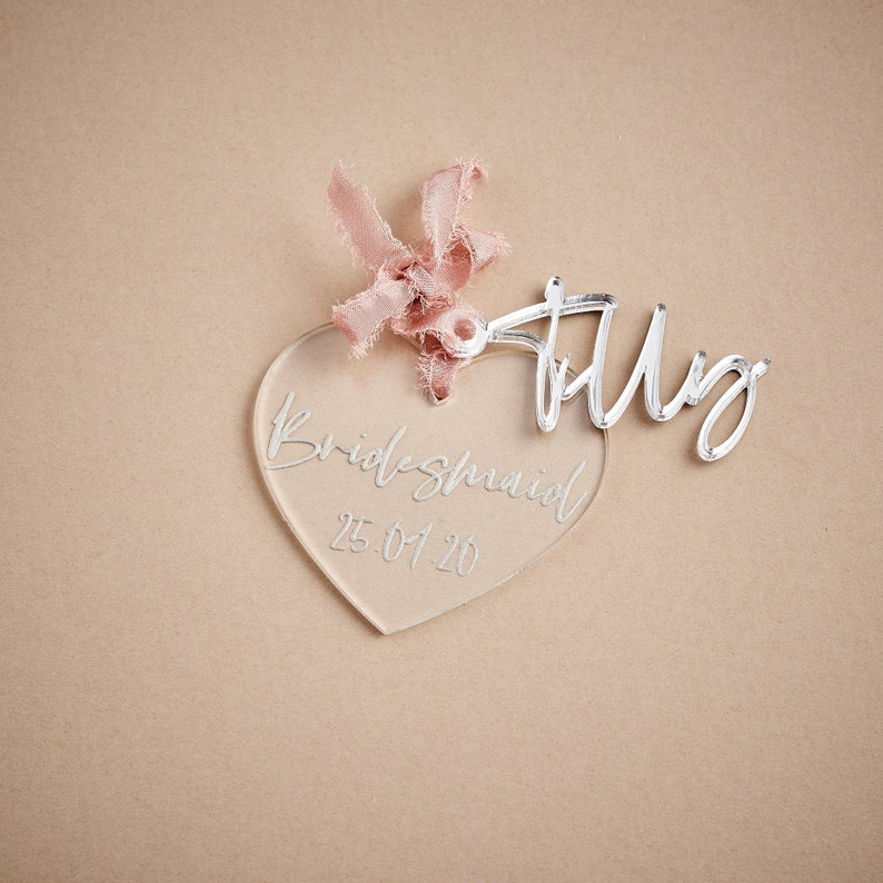Personalised Wedding Hanger Charms
