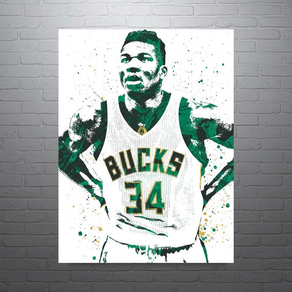 Giannis Antetokounmpo Poster 24 By 36 Inch Nba Basketball Photo Poster 3 Art Art Posters