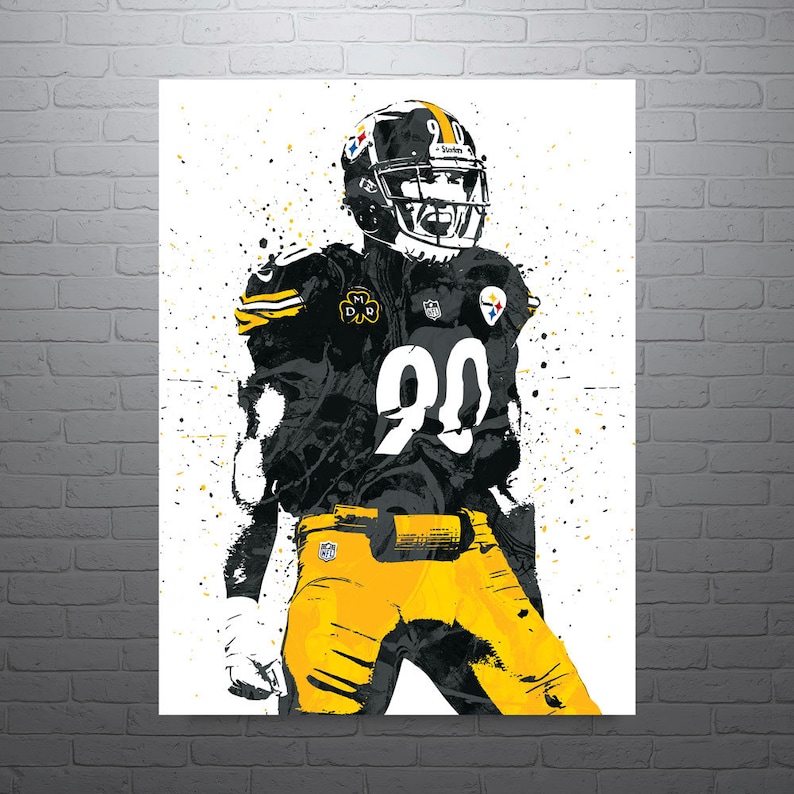 Pittsburgh Steelers Wall Art Print Antonio Brown Home Decor Gift Poster