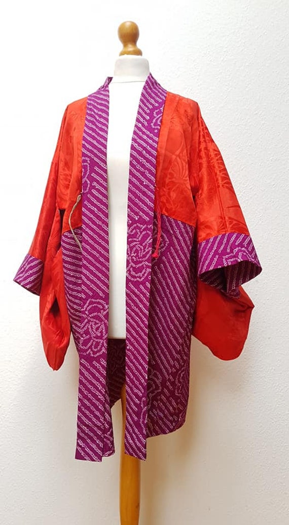 Kimono jacket /1910's~20's antique shibori KIMONO… - image 8