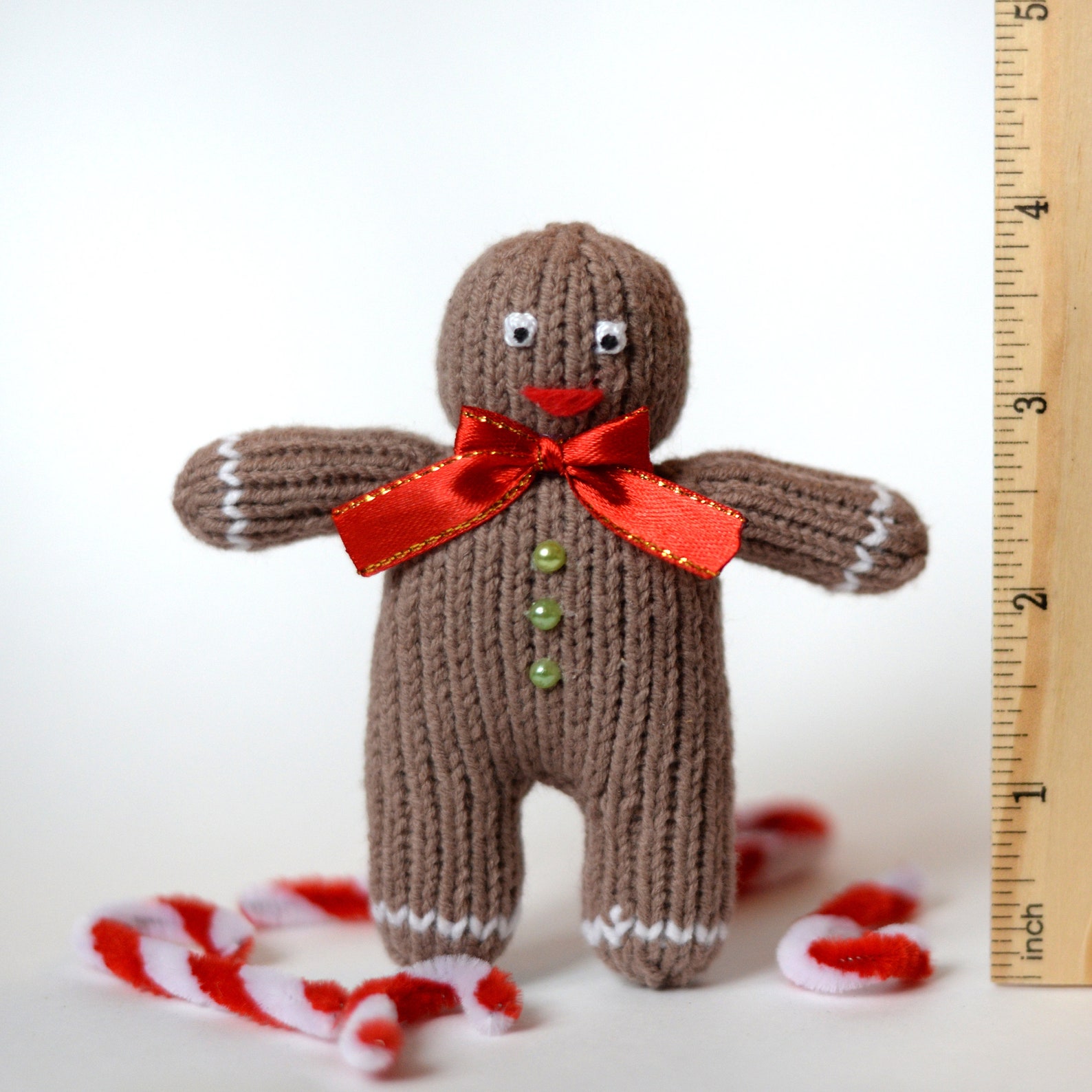 Stuff Gingerbread Man knitted xmas decoration christmas Etsy