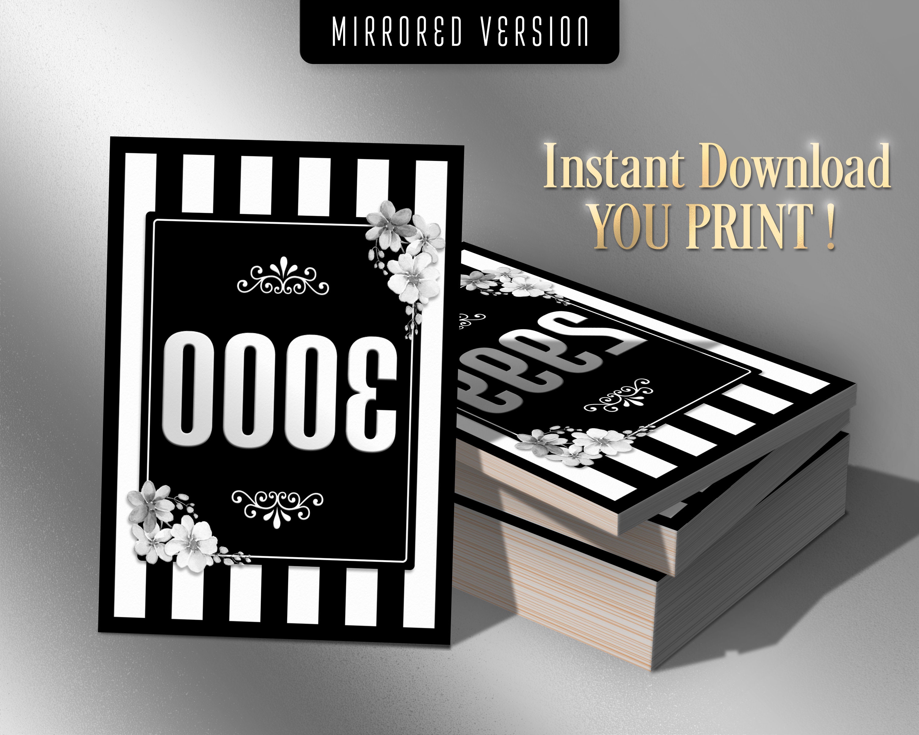 3000 Printable Facebook Live Numbers Facebook Live Number - Etsy