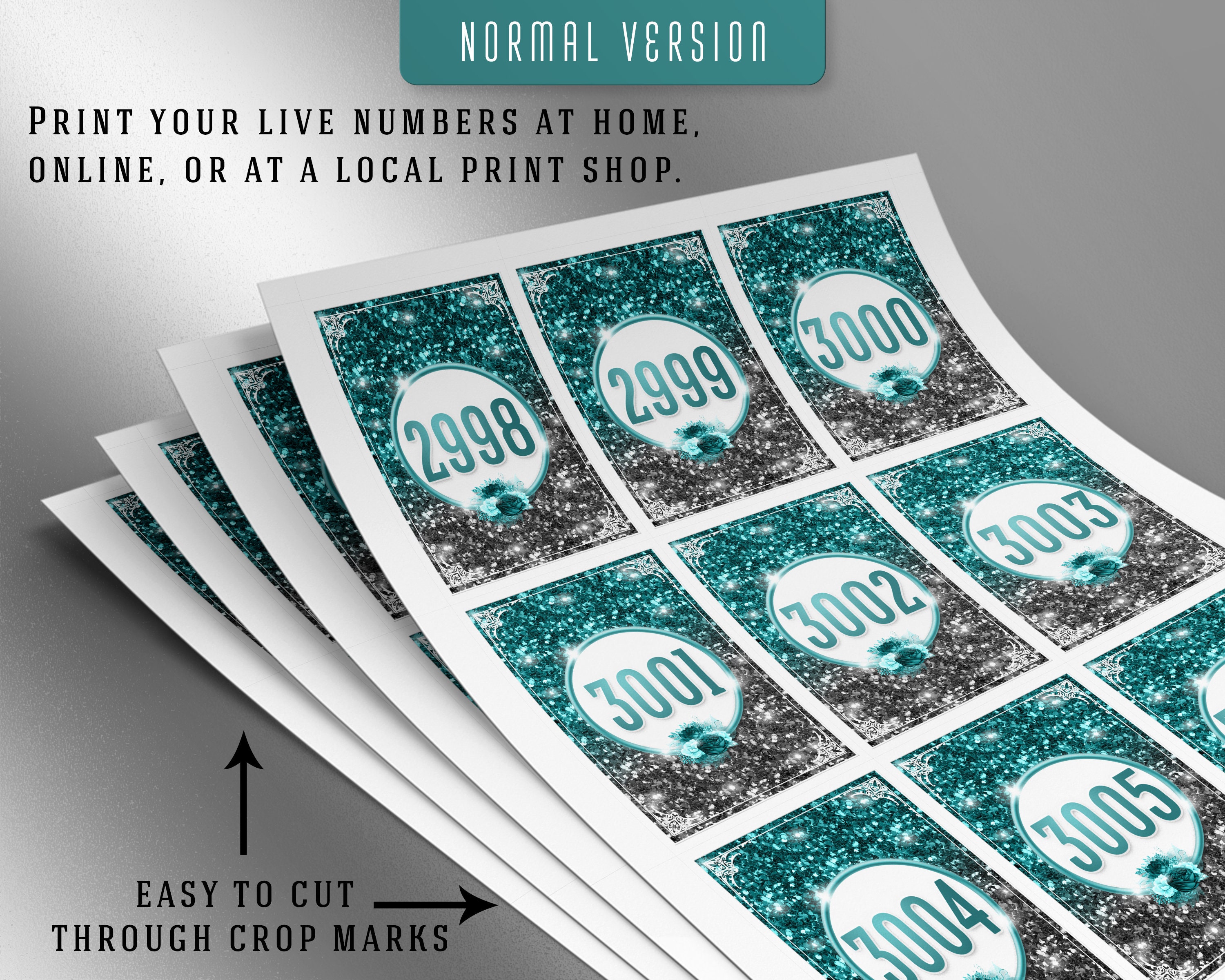 3000 Printable Facebook Live Numbers Sale Tags Cards Normal - Etsy