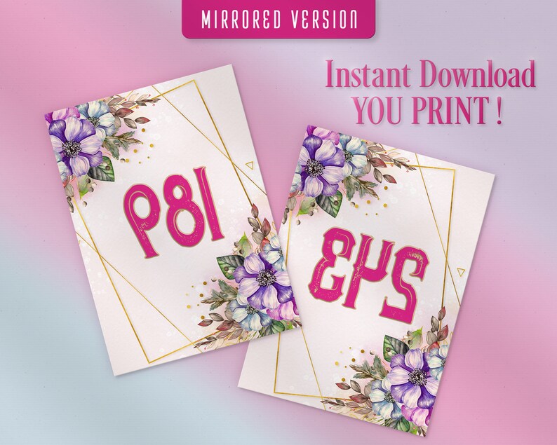Floral Frame Facebook Live Sale Numbers, Tags, Printable Cards, Normal ...