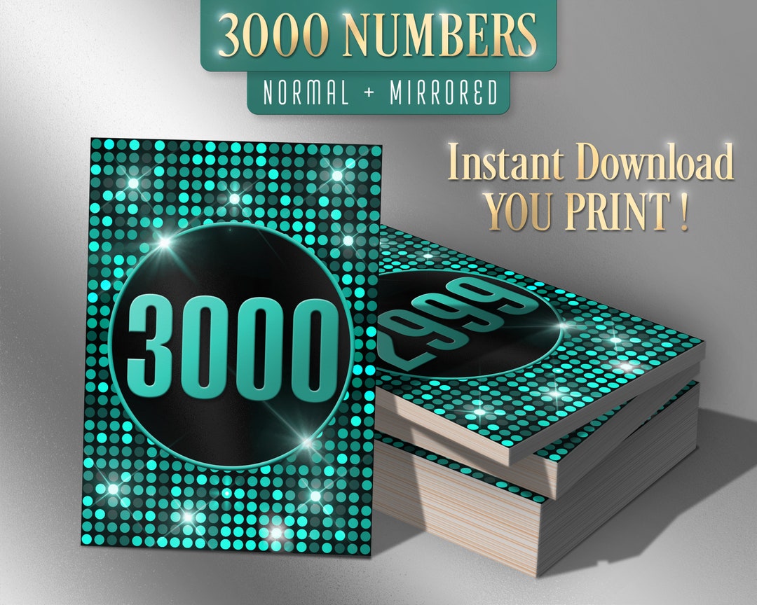 3000 Printable Facebook Live Numbers, Live Cards, Sale Tags, Normal ...