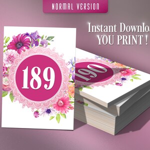 Live Sale Numbers Mirrored Numbers Printable