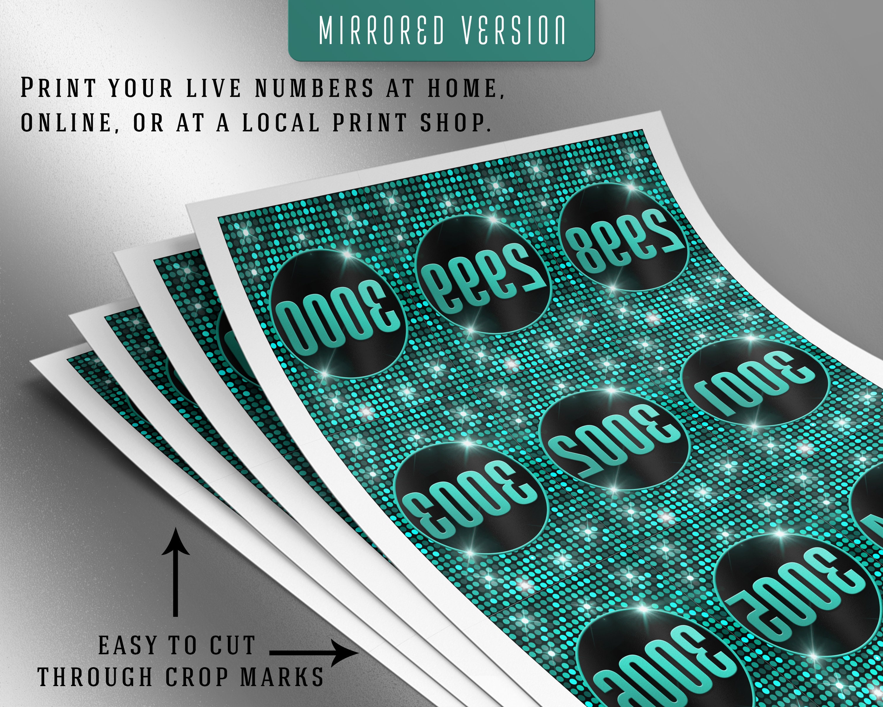 3000 Printable Facebook Live Numbers Live Cards Sale Tags - Etsy