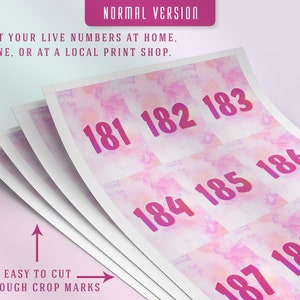 Watercolor Facebook Live Sale Numbers, Printable Cards, Live Sale Tags ...