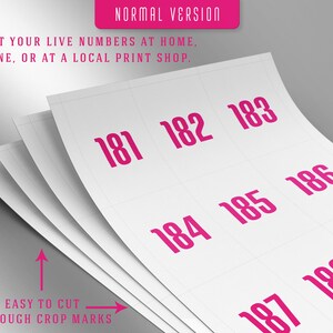 Numbers, Facebook Live Sale Numbers, Live Numbers, Normal + Mirrored ...