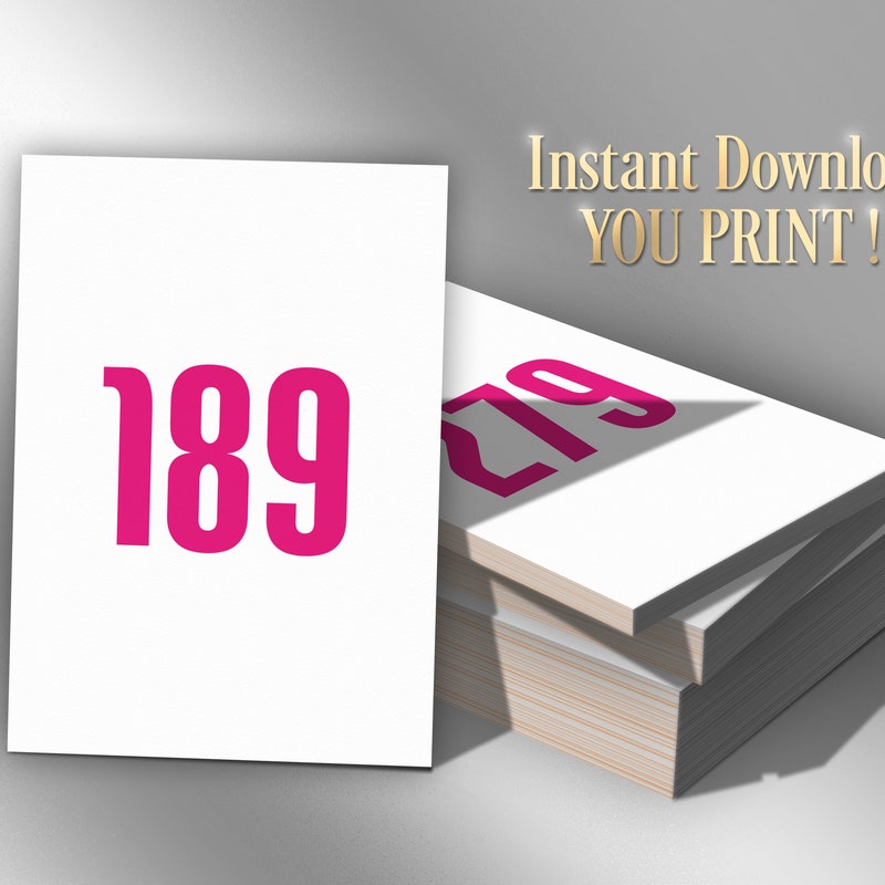 Paparazzi Numbers - Etsy
