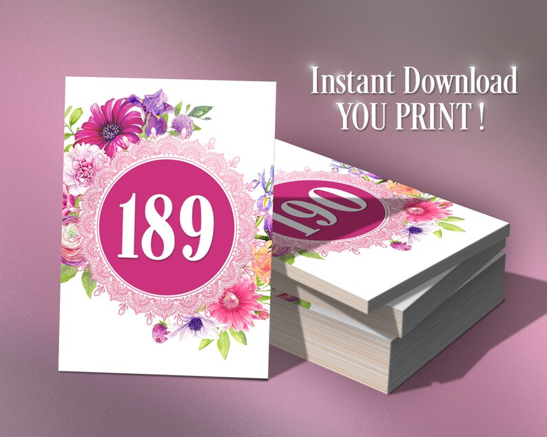 Floral Facebook Live Sale Numbers Live Tags Printable - Etsy