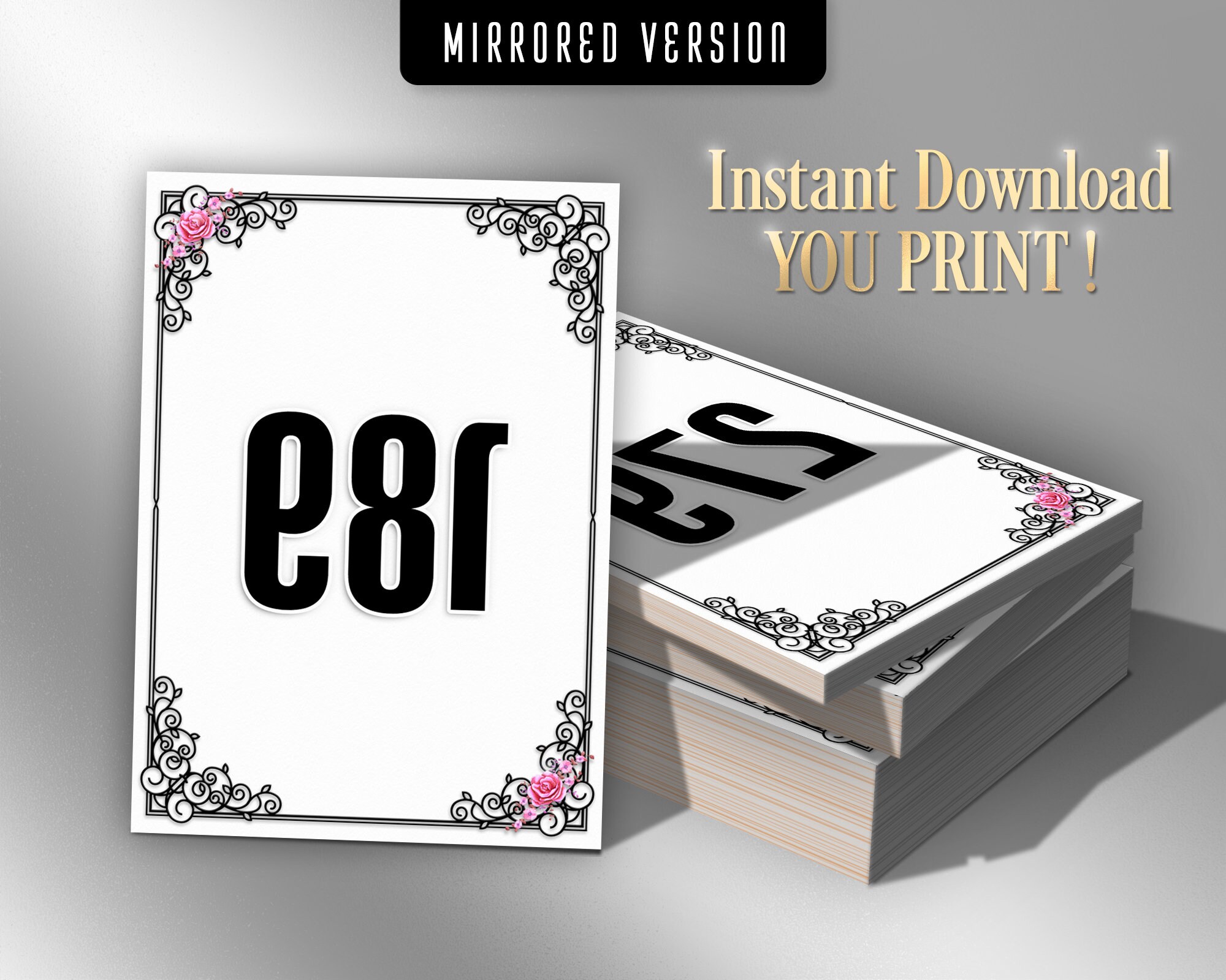 Printable Numbers Facebook Live Sale Numbers Live Numbers - Etsy