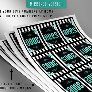 3000 Printable Facebook Live Numbers, Facebook Live Number Cards, Sale ...