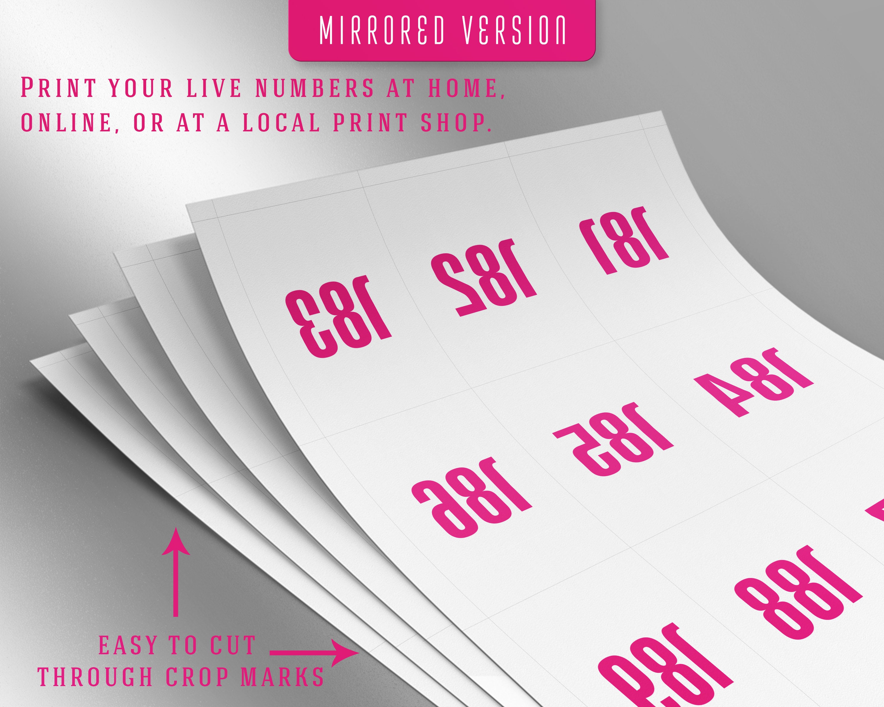 Numbers Facebook Live Sale Numbers Live Numbers Normal - Etsy