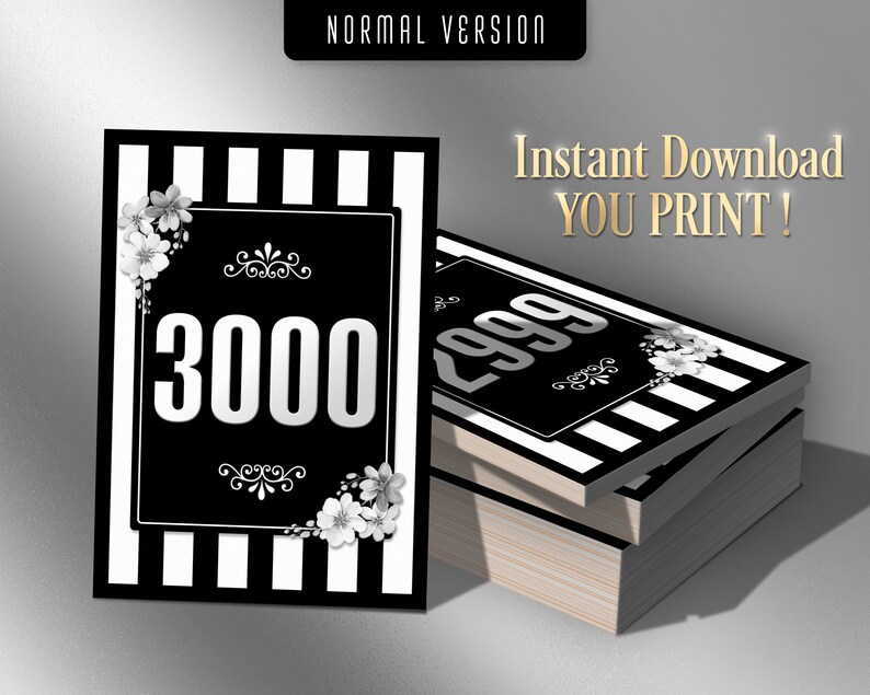 3000 Printable Facebook Live Numbers Facebook Live Number - Etsy