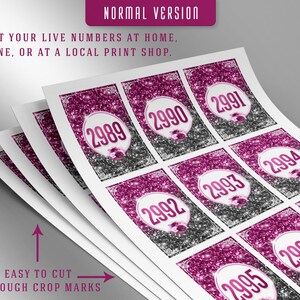 3000 Printable Facebook Live Numbers, Facebook Live Number Cards,sale ...