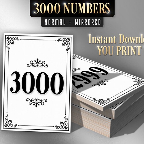 Watercolor Facebook Live Sale Numbers Printable Cards Live - Etsy