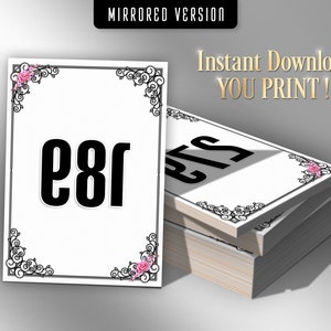 Printable Numbers, Facebook Live Sale Numbers, Live Numbers, Normal ...