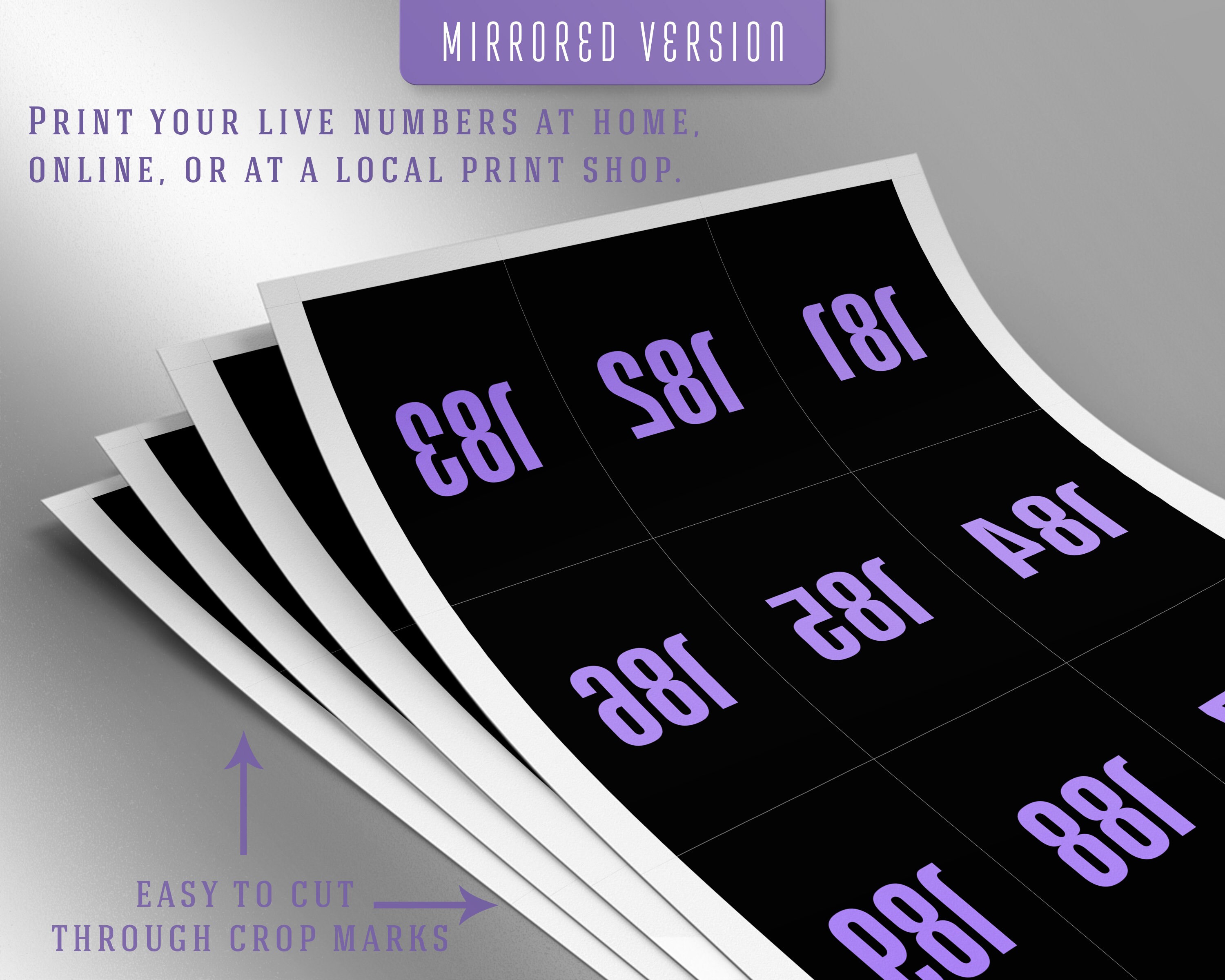 Live Sale Numbers, Facebook Live Numbers, Facebook Live Number Cards ...
