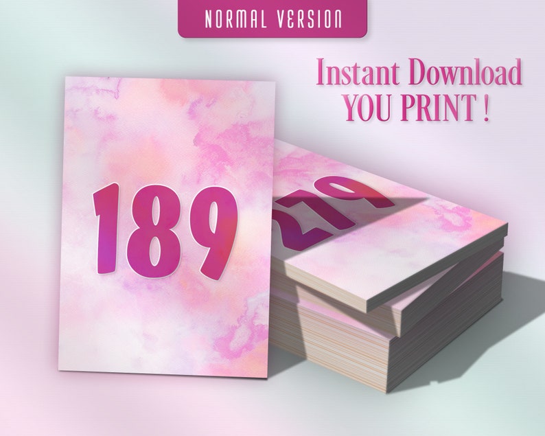 Watercolor Facebook Live Sale Numbers, Printable Cards, Live Sale Tags ...