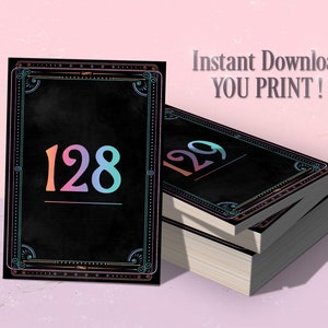 Live Sale Numbers Mirrored Numbers Printable