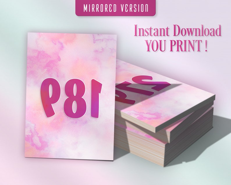 Watercolor Facebook Live Sale Numbers, Printable Cards, Live Sale Tags ...