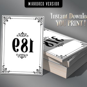 Facebook Live Number Cards 1-1000, Mirrored Option (PDF Download) - Etsy