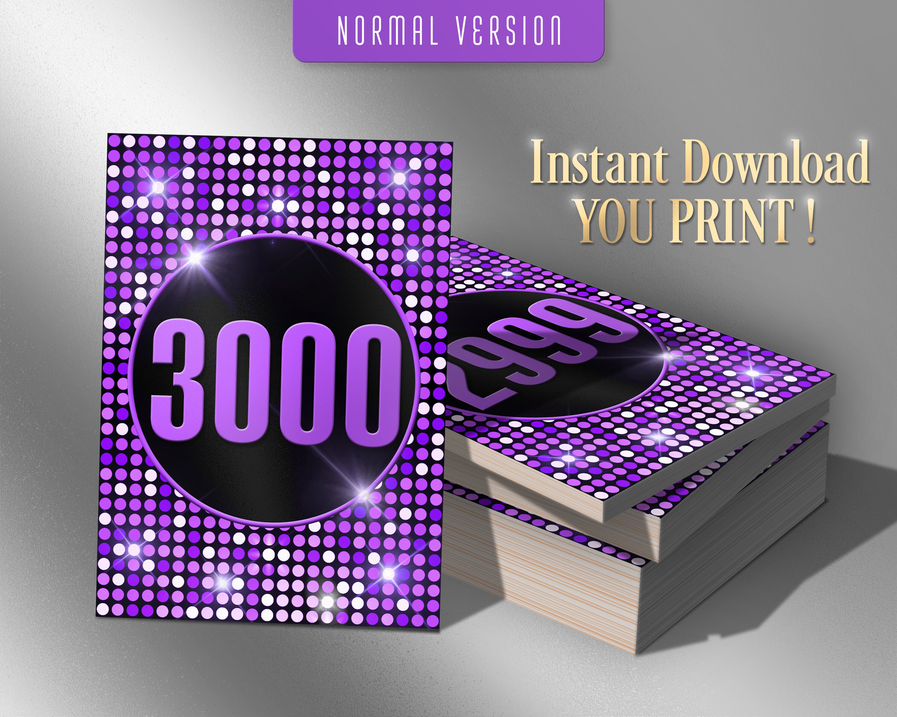 3000 Printable Facebook Live Numbers, Sale Tags Cards, Normal Mirrored ...