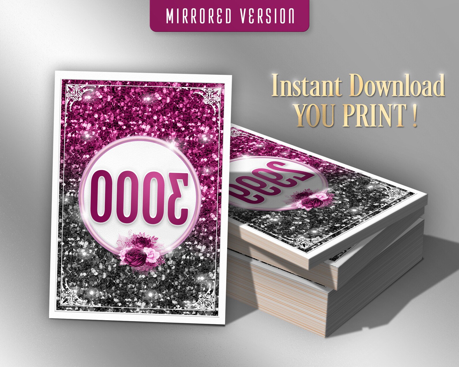 3000 Printable Facebook Live Numbers, Facebook Live Number Cards,sale ...