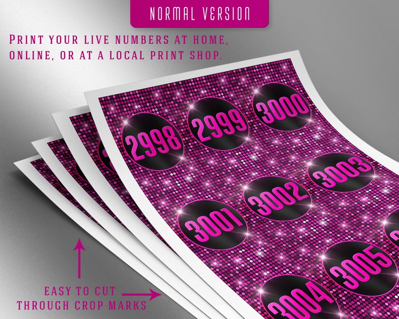 3000 Printable Facebook Live Numbers Live Cards Live Sale - Etsy