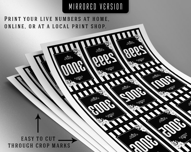 3000 Printable Facebook Live Numbers Facebook Live Number - Etsy